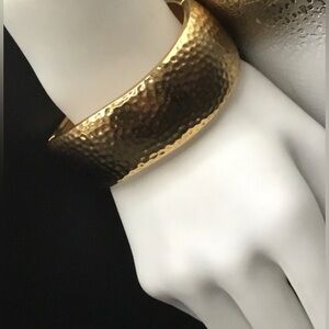 Premier Designs Gold Hammered Bracelet